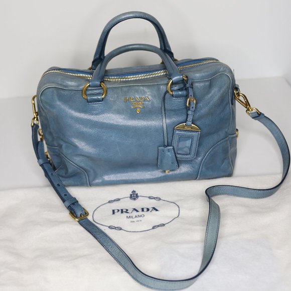 PRADA Vitello Shine Handle Bag - Picture 8 of 9